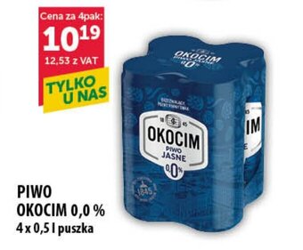 Eurocash Piwo okocim 0,0% 4 x 0,5l oferta