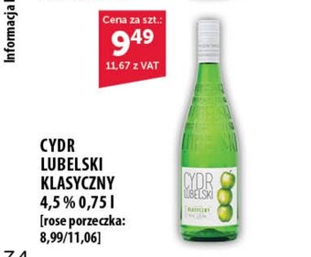 CYDR LUBELSKI KLASYCZNY 4,5% 0,75l