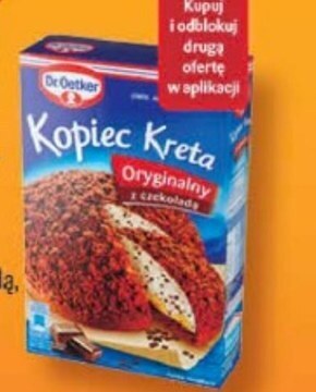 Delikatesy Centrum Dr. oetker ciasto kopiec kreta oryginalny z czekoladą 410 g oferta