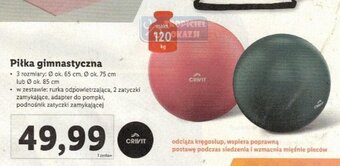 Lidl Piłka gimnastyczna CRIVIT oferta
