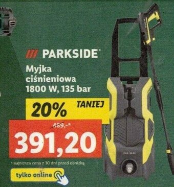 Lidl PARKSIDE Myjka ciśnieniowa 1800 W 135 bar oferta