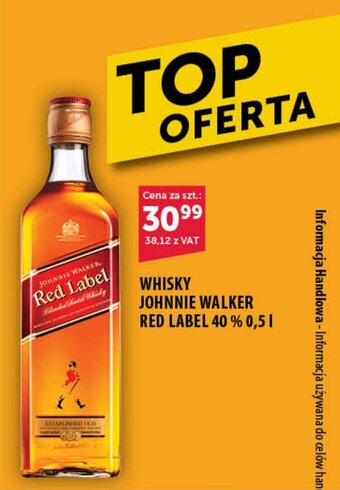 Eurocash WHISKY JOHNNIE WALKER RED LABEL 0,5l oferta