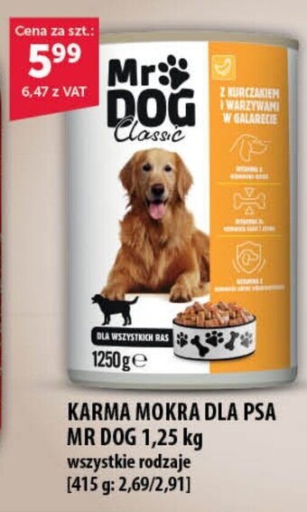 Eurocash KARMA MOKRA DLA PSA MR DOG 1,25 kg oferta