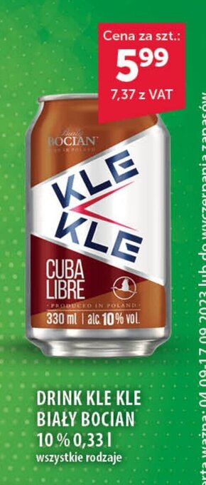 Eurocash DRINK KLE KLE BIAŁY BOCIAN 10% 0,33 l oferta