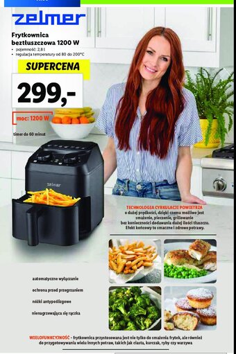 Lidl Frytkownica beztłuszczowa 1200w oferta