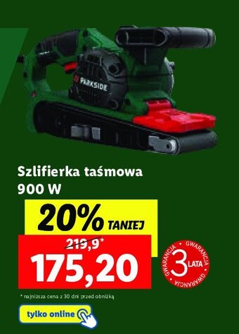 Lidl Szlifierka taśmowa 900 w oferta
