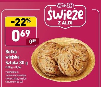 ALDI Bułka wiejska 80g oferta