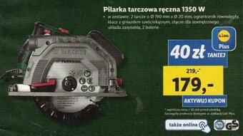Lidl Pilarka tarczowa ręczna 1350 W oferta