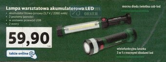 Lidl Lampa warsztatowa akumulatorowa LED oferta