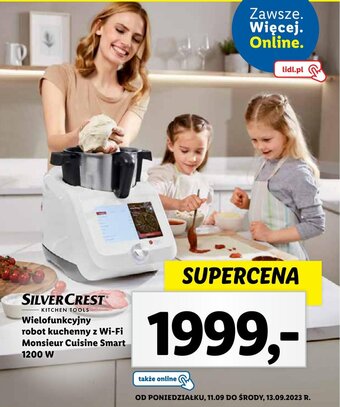 Lidl SILVERCREST Wielofunkcyjny robot kuchenny z Wi-Fi Monsieur Cuisine Smart 1200 W oferta
