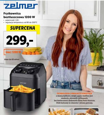 Lidl zelmer Frytkownica beztłuszczowa 1200 W oferta