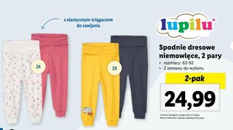 Lidl lupilu Spodnie dresowe niemowlęce, 2 pary oferta