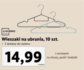 Lidl LIVARNO home Wieszaki na ubrania, 10 szt. oferta