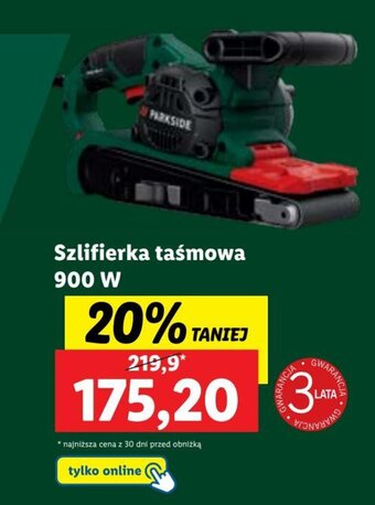 Lidl Szlifierka taśmowa 900 W oferta