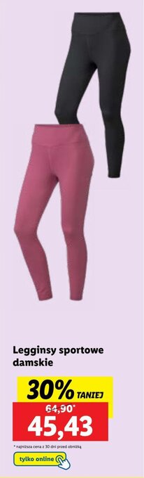 Lidl Legginsy sportowe damskie oferta