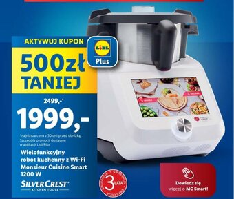 Lidl SILVERCREST Wielofunkcyjny robot kuchenny z Wi-Fi Monsieur Cuisine Smart 1200 W oferta
