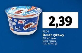 Lidl PILOS Deser ryżowy 200 g oferta