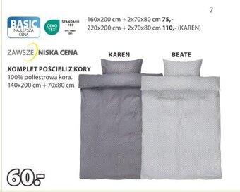 JYSK KOMPLET POŚCIELI Z KORY oferta