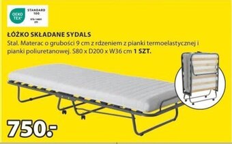JYSK ŁÓŻKO SKŁADANE SYDALS oferta