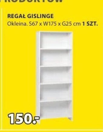 JYSK REGAŁ GISLINGE oferta