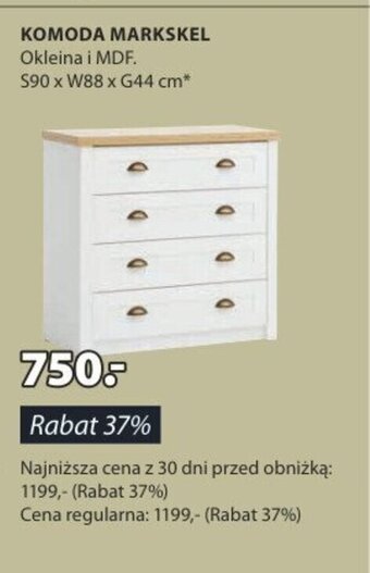 JYSK KOMODA MARKSKEL oferta