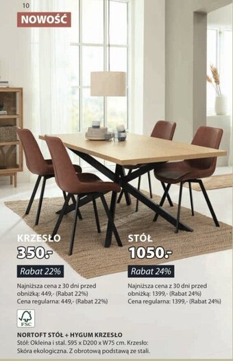 JYSK NORTOFT STÓŁ oferta