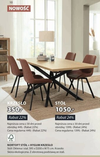 JYSK HYGUM KRZESŁO oferta
