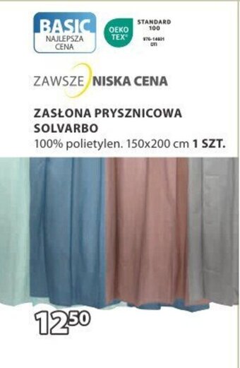 JYSK ZASŁONA PRYSZNICOWA SOLVARBO oferta