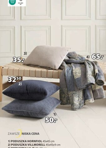JYSK 2) PODUSZKA VILLMORELL 45x45x9 cm oferta