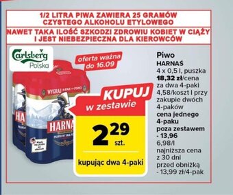 Carrefour Piwo HARNAŚ szt. oferta