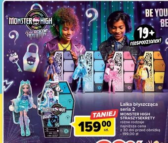 Carrefour Lalka błyszcząca seria 2 MONSTER HIGH STRASZYSEKRETY oferta