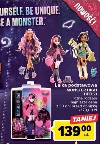 Carrefour Lalka podstawowa MONSTER HIGH HPD53 oferta