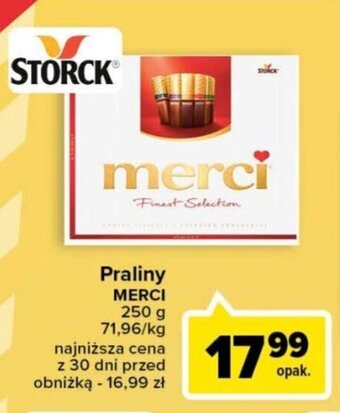 Carrefour Praliny MERCI 250 g oferta