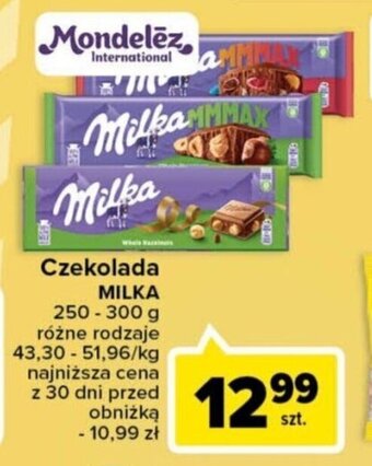 Carrefour Czekolada MILKA 250-300 g oferta