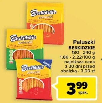 Carrefour Beskidzkie paluszki 240g oferta