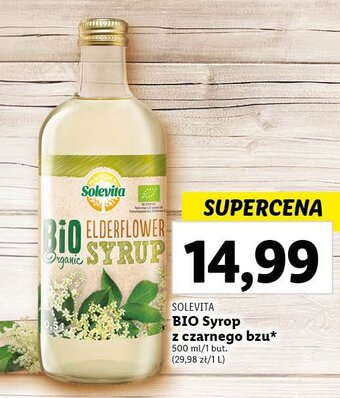 Lidl Syrop z kwiatów czarnego bzu bio oferta