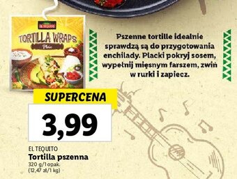 Lidl Tortilla 8 x 20 cm oferta