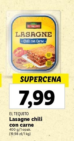 Lasagne chili con carne