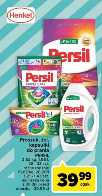 Carrefour Henkel Proszek, żel, kapsułki do prania 2,52kg, 1,98l oferta