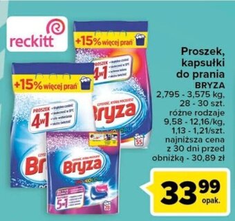 Carrefour reckitt Proszek, kapsułki do prania 3,575kg oferta