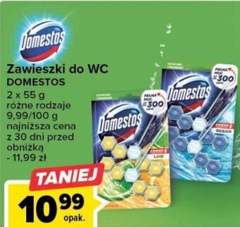 Carrefour Domestos Zawieszki do WC 2 x 55g oferta