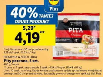 Lidl PIEKARNIA W SERCU LIDLA Pity pszenne, 5 szt. oferta