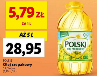 Lidl POLSKI Olej rzepakowy 5l oferta