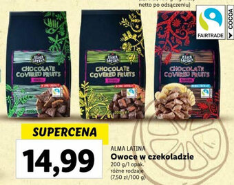 Lidl ALMA LATINA Owoce w czekoladzie 200g oferta