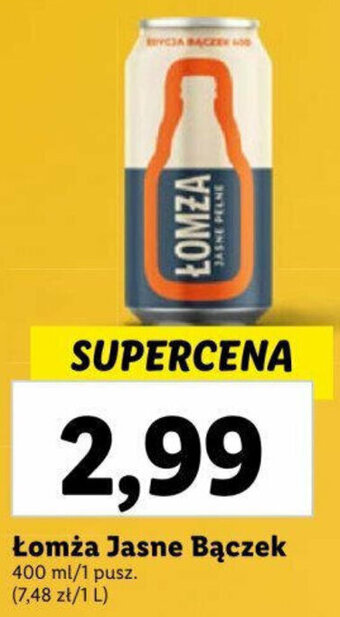 Lidl Łomża Jasne Bączek 400ml oferta