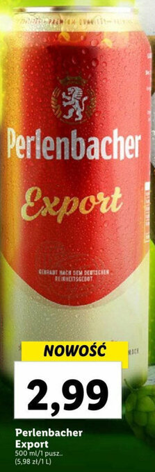 Lidl Perlenbacher Export 500ml oferta