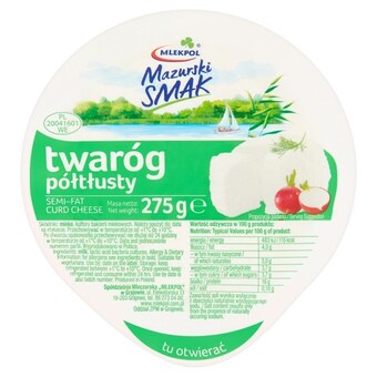 Carrefour Express Mlekpol mazurski smak twaróg półtłusty 275 g oferta