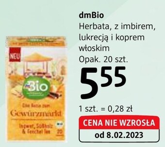 dm drogerie markt Herbata dmbio oferta
