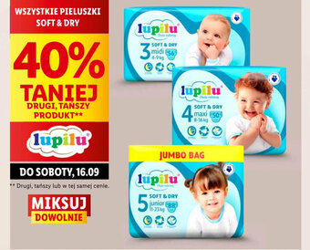 Lidl WSZYSTKIE PIELUSZKI SOFT & DRY oferta