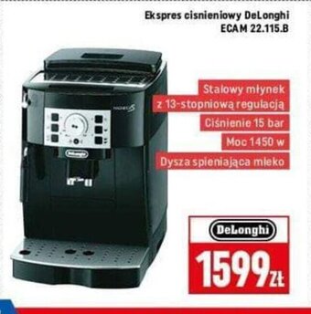 Neopunkt Ekspres cisnieniowy DeLonghi ECAM 22.115.B oferta